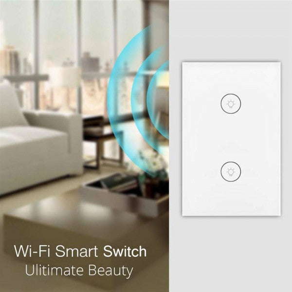 Smart WiFi Touch Switch 2 Gang - US Version