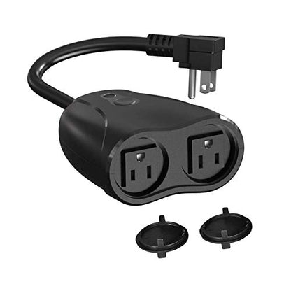 Feit Electric Smart Wi-Fi Dual Outlet Outdoor Plug New Open Box 