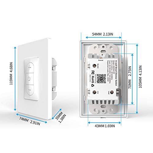 Smart Light Switch with Remote Neutral Required (US Version