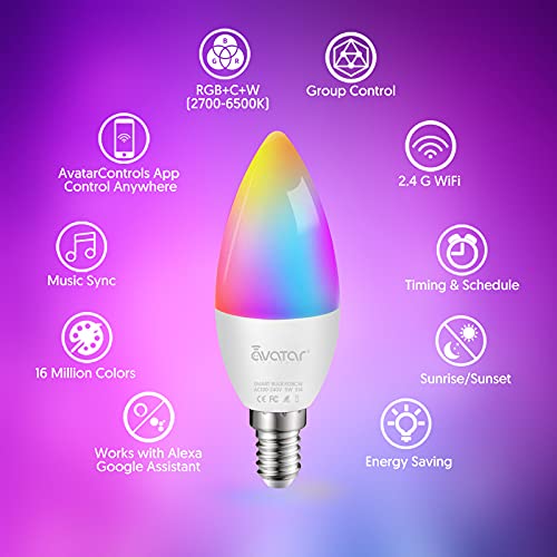 E14 Smart Bulb RGBCW 5W – AvatarControls