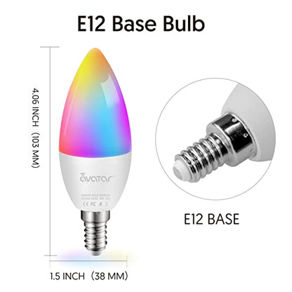 E12 Smart WiFi Bulb RGBCW 5W