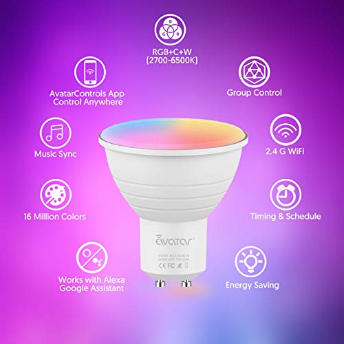 GU10 Smart WiFi Bulb RGBCW 5W