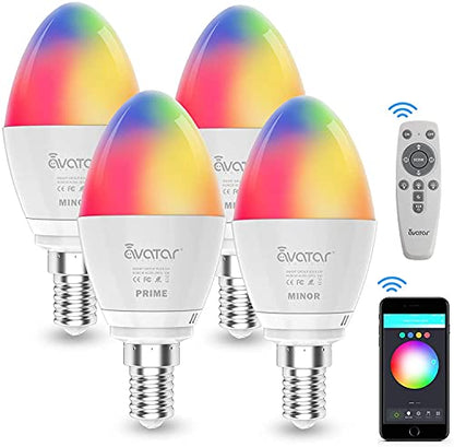 E14 Smart Bulb Group Control RGBCW 5W (1 Prime + 3 Minors)