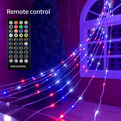Holiday Decorations Star String Lights 344 RGBW LED DIY Effects
