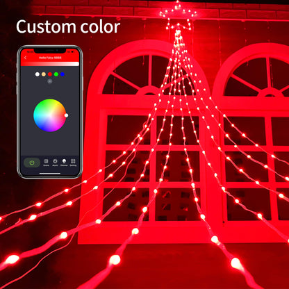 Holiday Decorations Star String Lights 344 RGBW LED DIY Effects