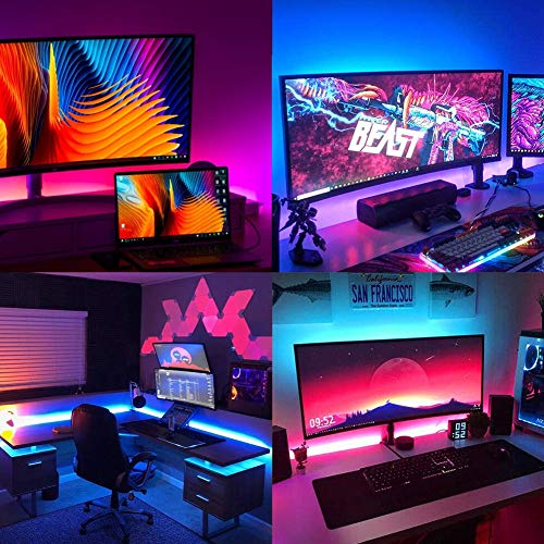 LED Strip Light RGB Multicolor with IR Remote 16.4ft/5M