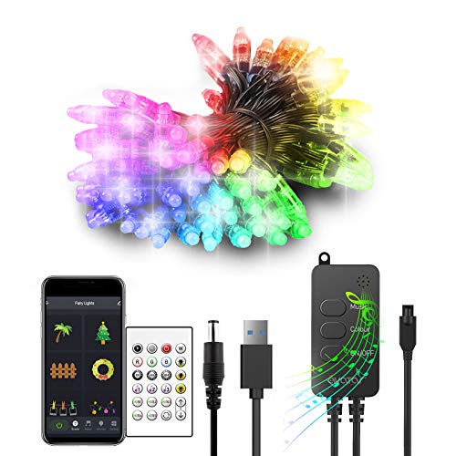 Smart Outdoor String Lights 60LEDs 32.8FT/10M