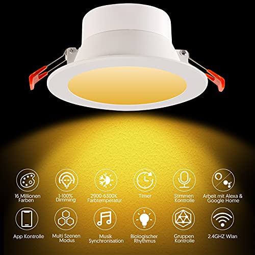 4" Smart Ceiling Downlight RGBCW LED