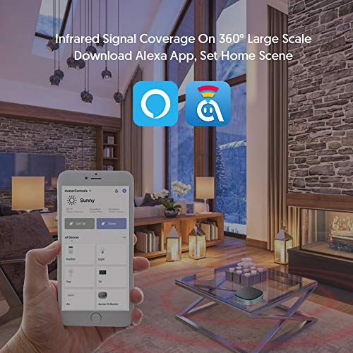 AvaCube Smart IR Blaster with Alexa Assistant Built-in