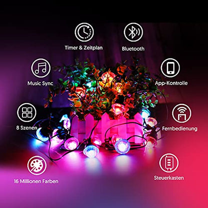 Dreamcolor Diamond String Lights RGBIC 10m/50 LEDs