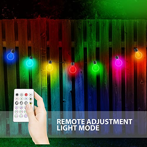 Decorate 50ft 25 RGB LED Bulbs Outdoor String Lights
