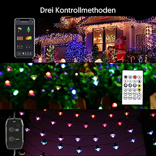 Dreamcolor Diamond String Lights RGBIC 10m/50 LEDs