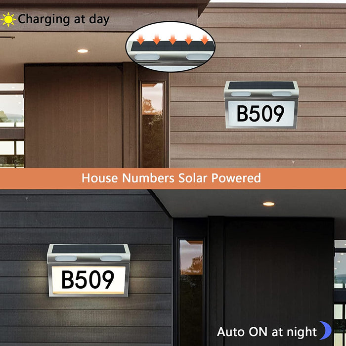 Solar House Numbers for Outside