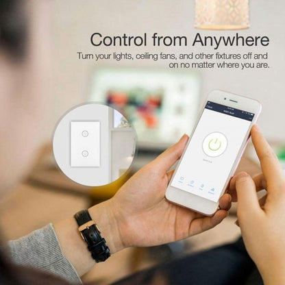 Smart WiFi Touch Switch 2 Gang - US Version