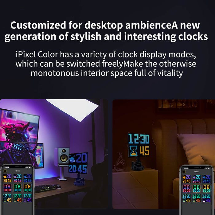 Car LED Display Screen Pixel Art Digital Frame Interactive Bluetooth APP Controlled Sign with Mounting Bracket