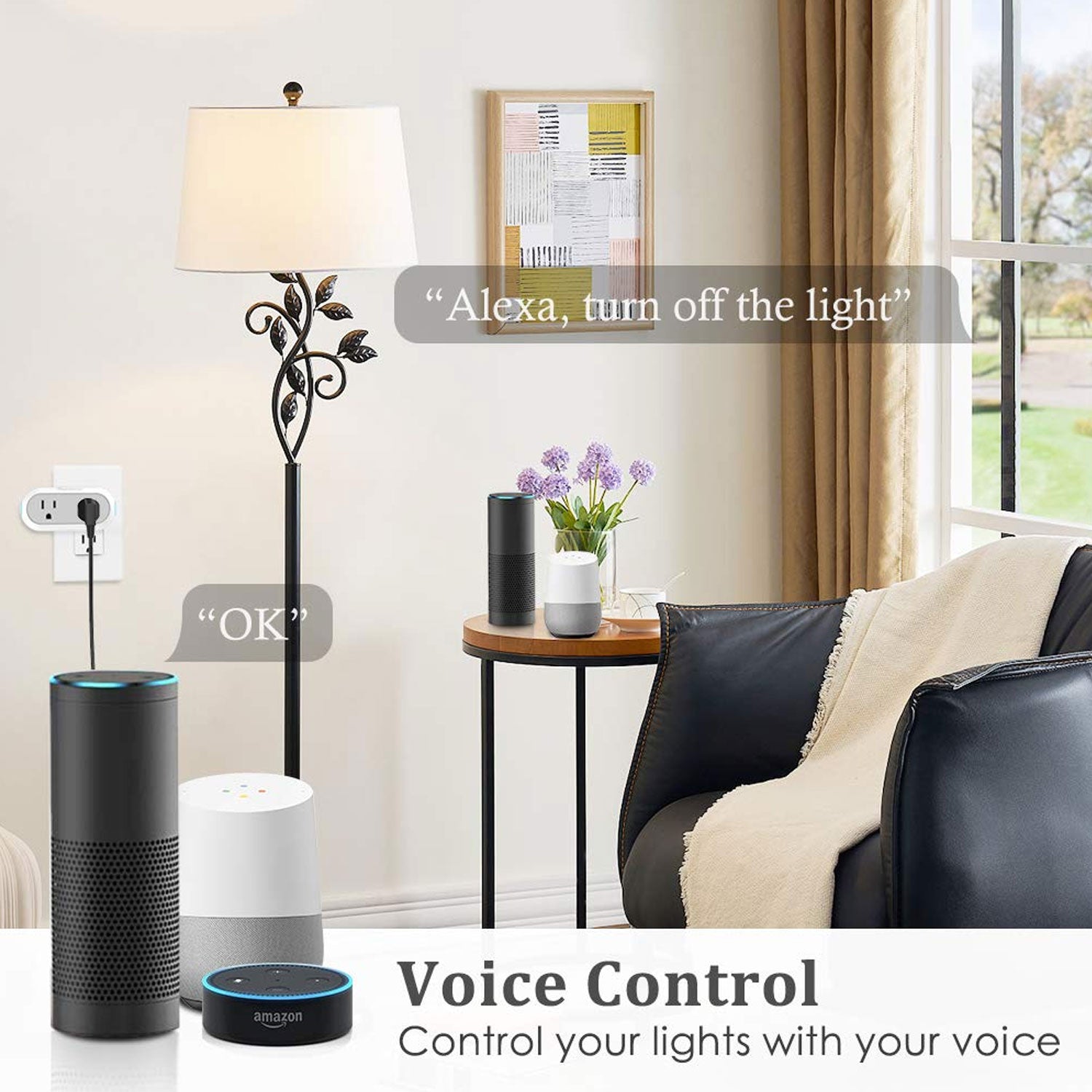 Avatar Controls Alexa Smart Plugs, WiFi Outlet Socket, Smart Outlets Remote Control Timer/On/Off Switch, Work with Google Home/IFTTT, App Control, ETL