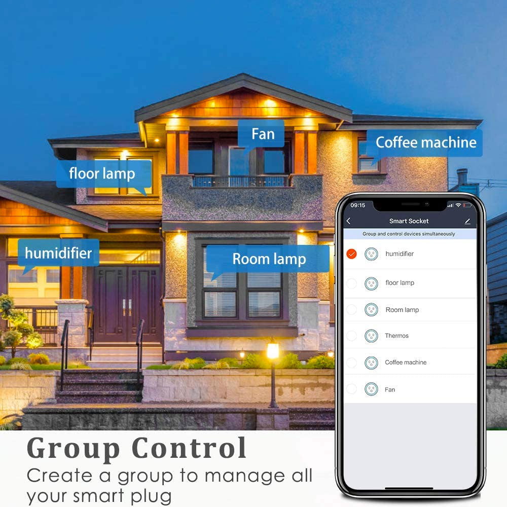 Smart WiFi Plug Power Socket Home Automation App Remote Control