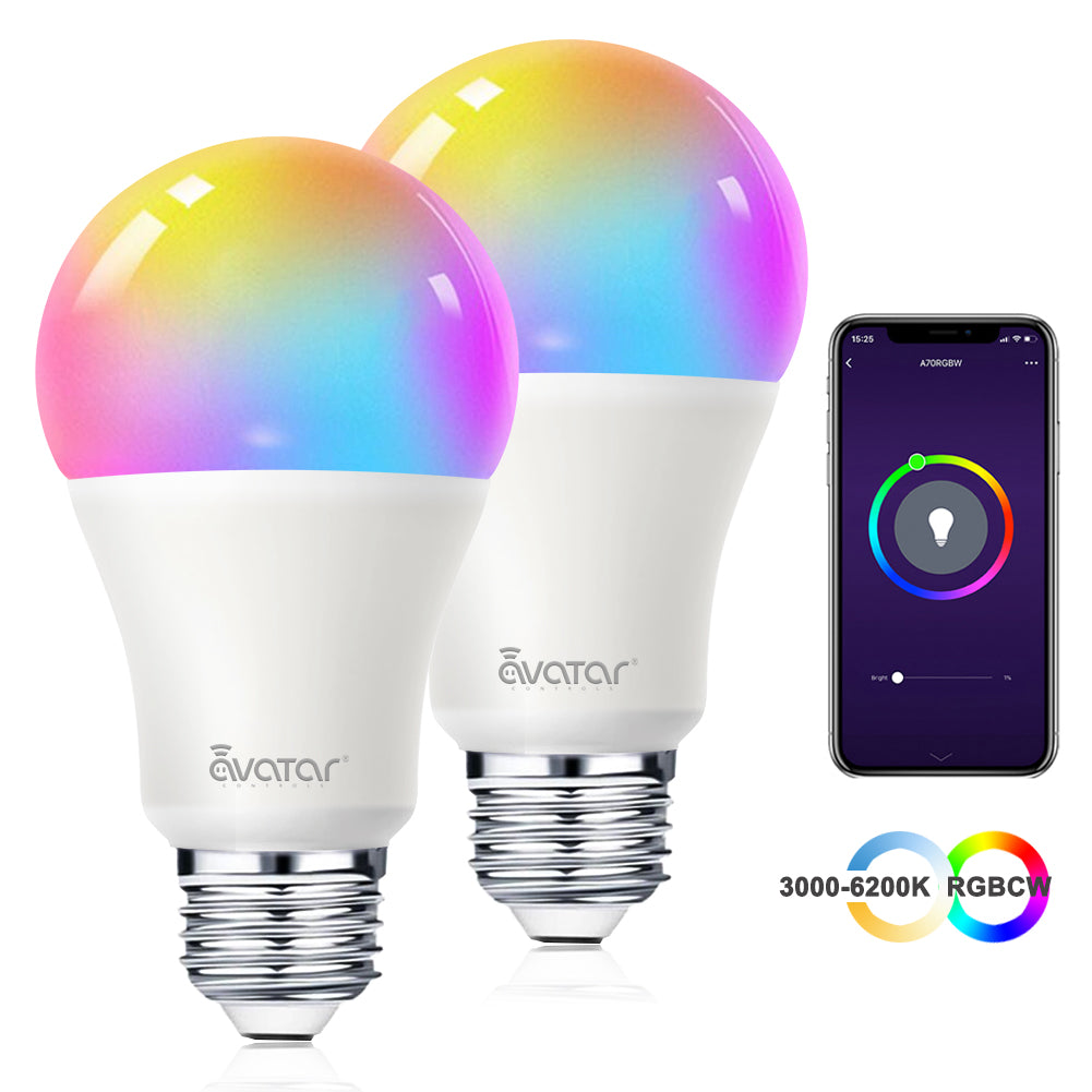 E26 Smart Light Bulb RGBCW 8W