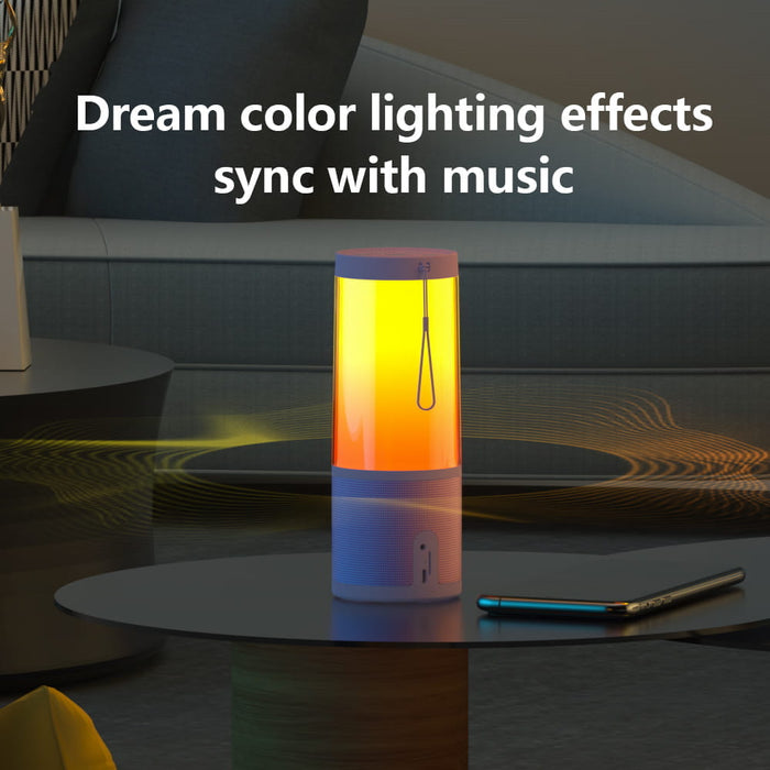 Portable Bluetooth speaker and USB computer speaker with FM radio & Magic light show