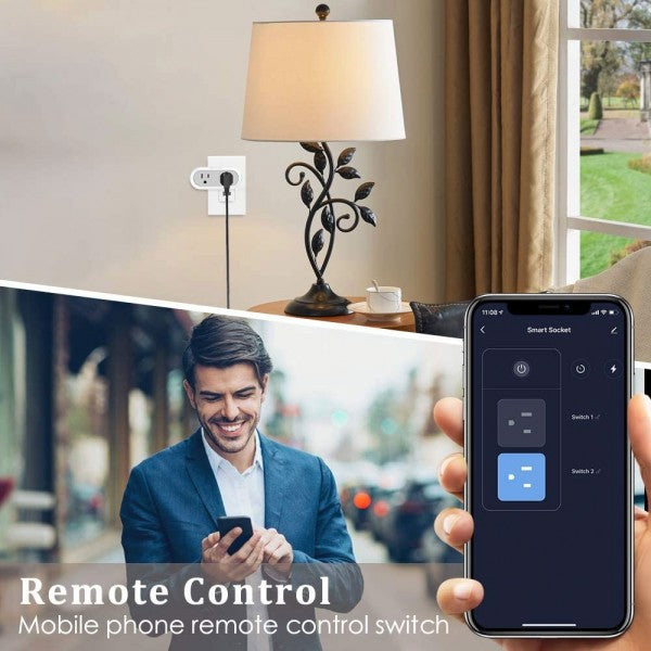 Dual-outlets Smart Plug Outdoor Waterproof – AvatarControls