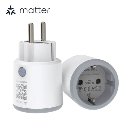 AvatarControls Matter Smart Wi-Fi Plug Mini 16A (EU Version)